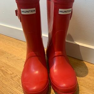 Red Hunter Original short boot - size 6.
